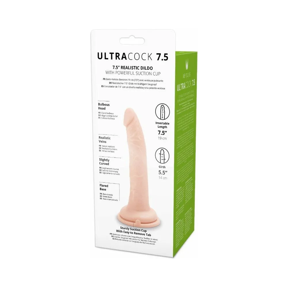 Me You Us Ultra Cock 7.5 in. Realistic Dildo Vanilla