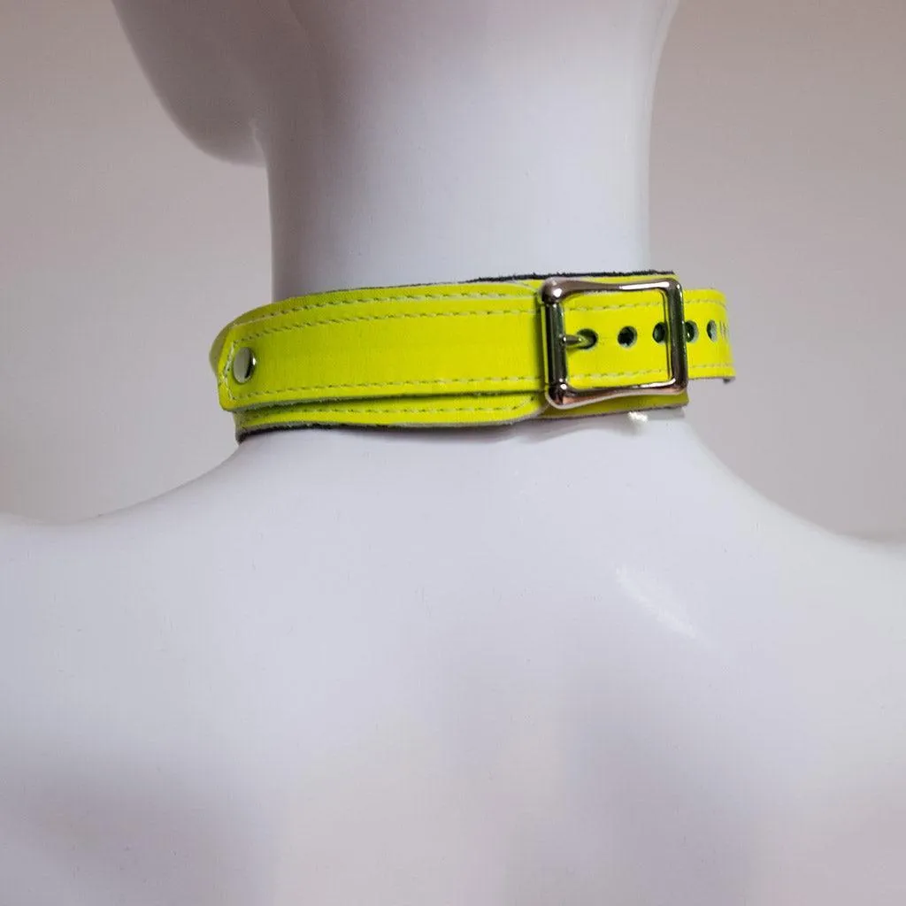 Neon Angel Bust Harness. Yellow