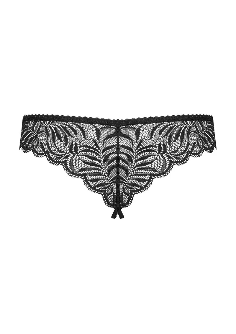 Obsessive Contica Crotchless Thong | Lace l Thong l Crouch less