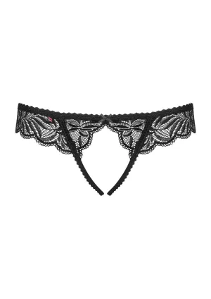 Obsessive Contica Crotchless Thong | Lace l Thong l Crouch less