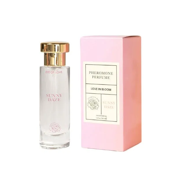 Parfum cu feromoni EYE OF LOVE Sunny Daze. pentru femei. note de bergamotă. trandafir de Damasc și iasomie. roz. 30 ml