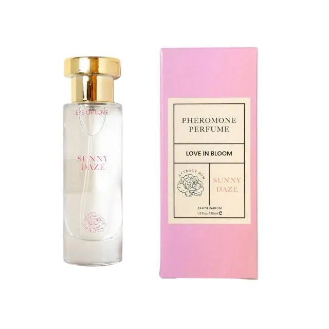 Parfum cu feromoni EYE OF LOVE Sunny Daze. pentru femei. note de bergamotă. trandafir de Damasc și iasomie. roz. 30 ml