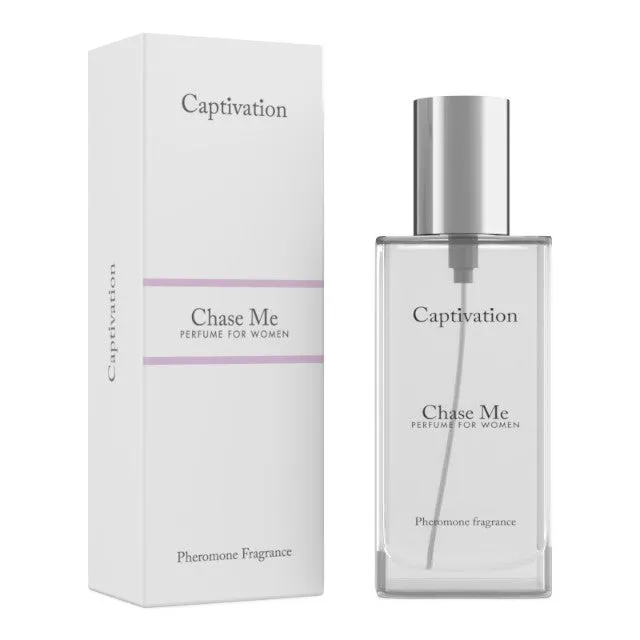 Parfum cu feromoni pentru femei CAPTIVATION Chase Me. cu note citrice. florale și dulci. alb. 30 ml
