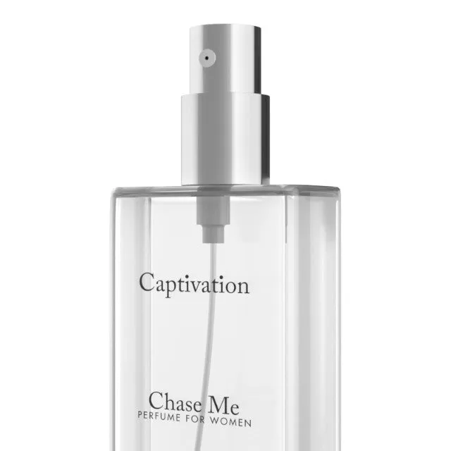 Parfum cu feromoni pentru femei CAPTIVATION Chase Me. cu note citrice. florale și dulci. alb. 30 ml