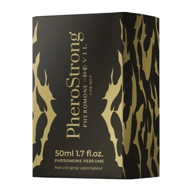 Parfum cu feromoni PHEROSTRONG Devil. pentru bărbați. cu note de piper negru. cacao și salvie. 50 ml