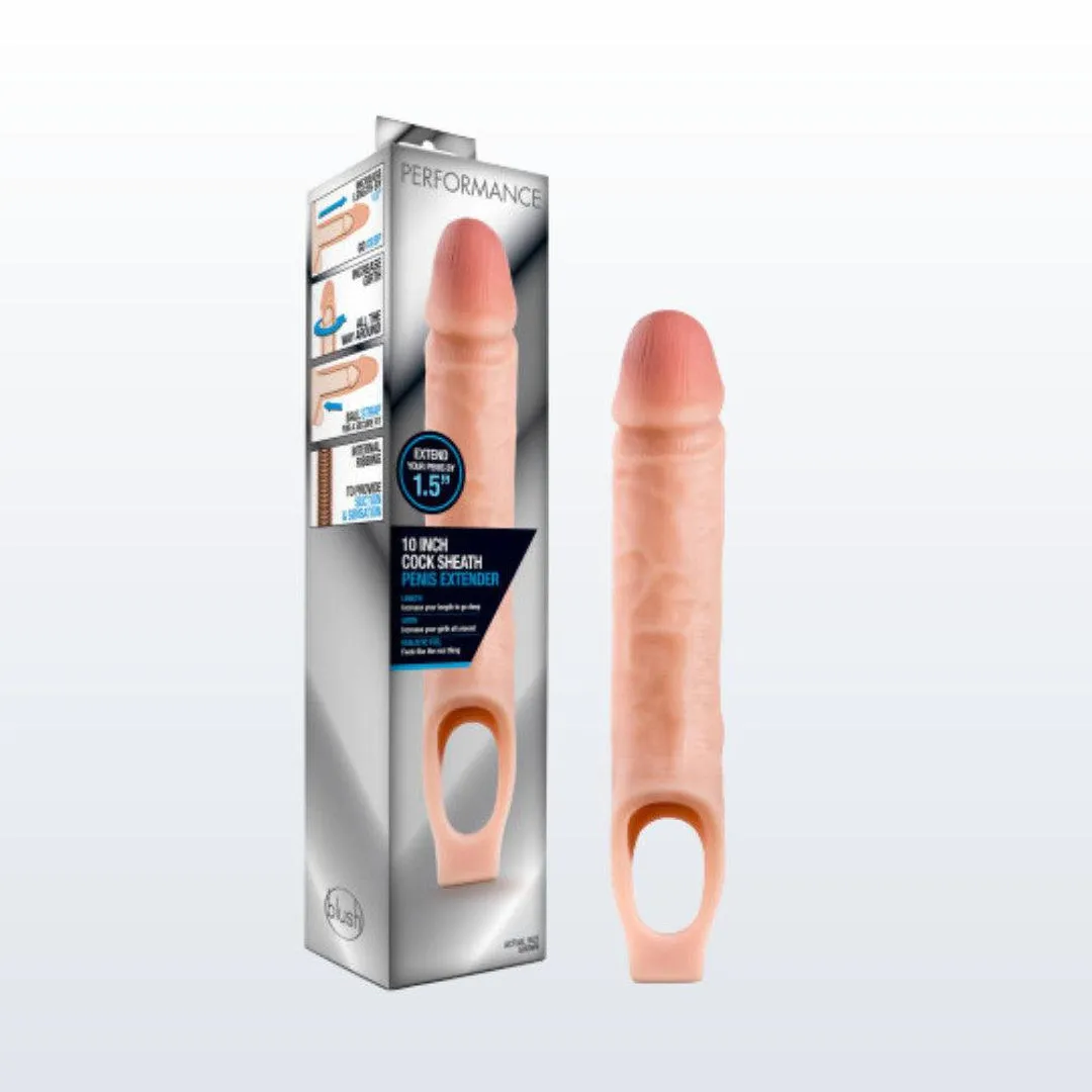 Performance - 10 Cock Sheath Penis Extender - Vanilla
