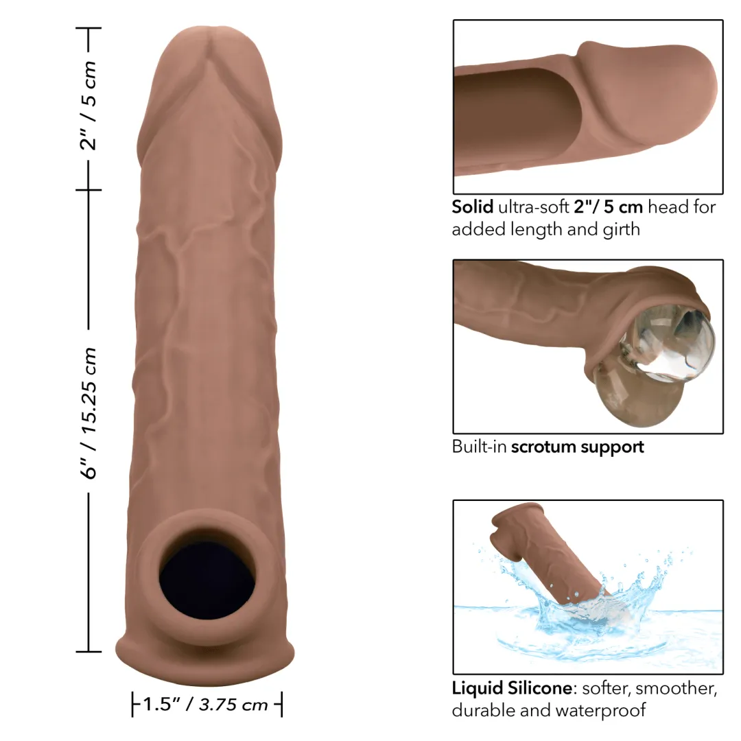 Performance Maxx Life-Like 8 Inch Extension with Ball Strap - Chocolate