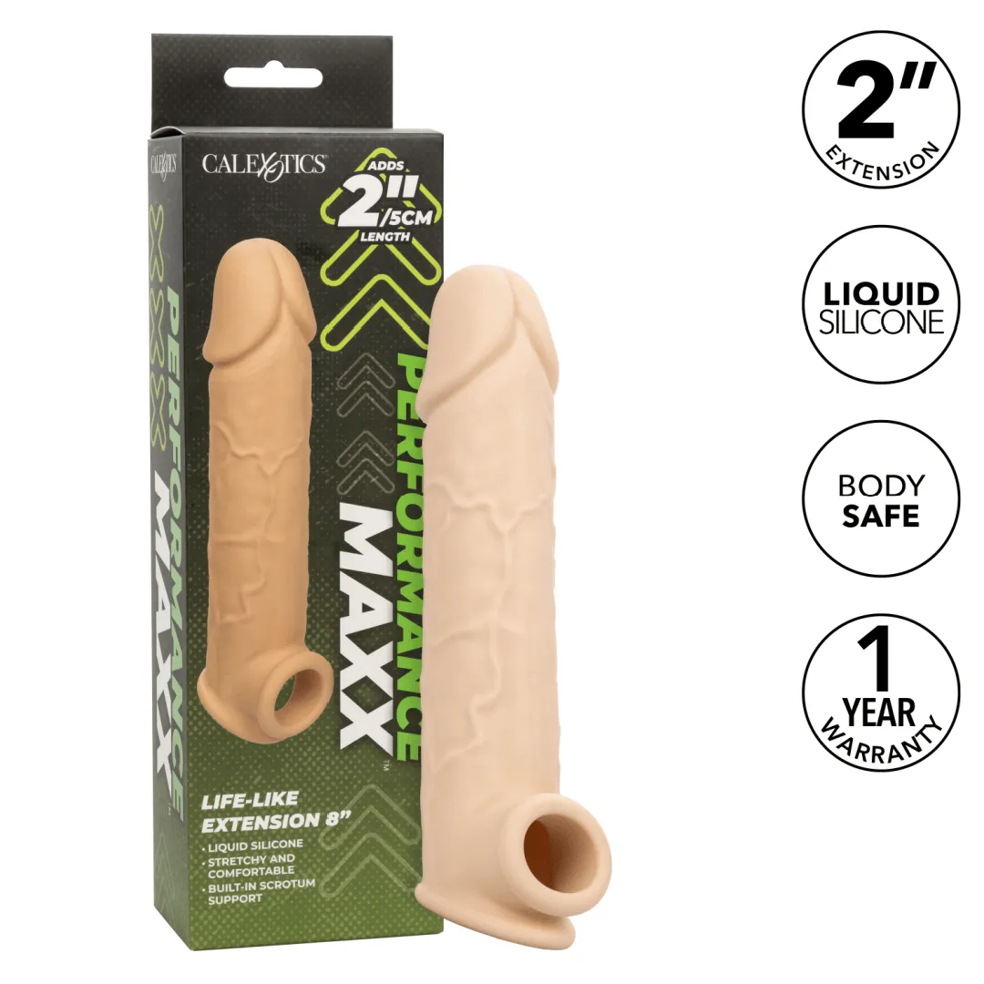 Performance Maxx Life-Like 8 Inch Extension with Ball Strap - Vanilla