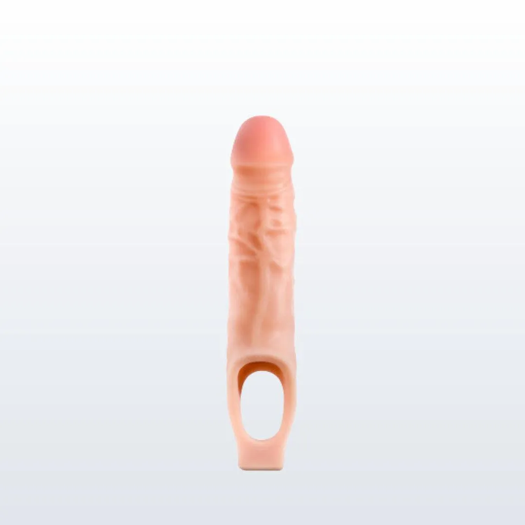 Performance Plus 9 Silicone Cock Sheath Penis Extender - Vanilla