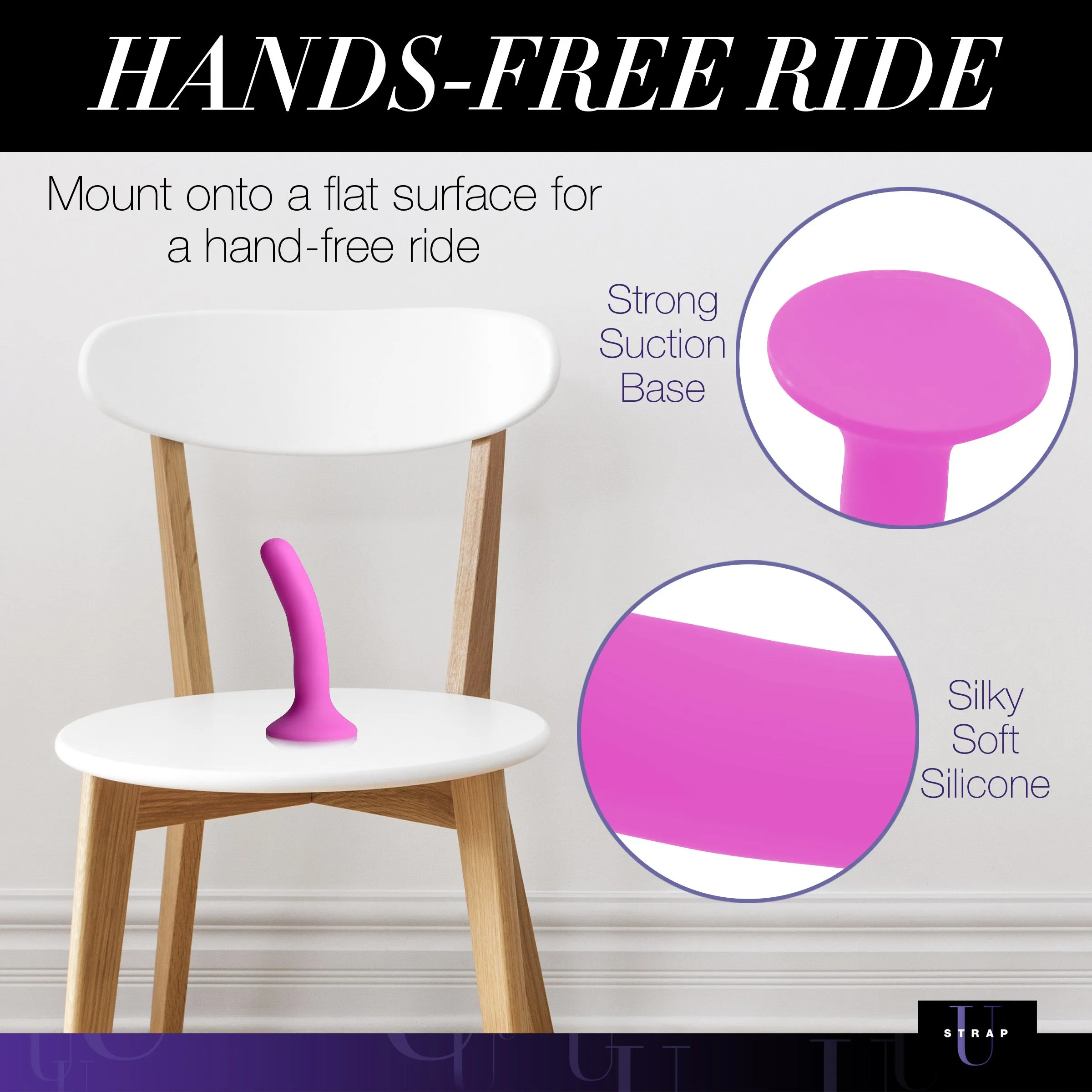 Pink Silicone Strap-on Dildo