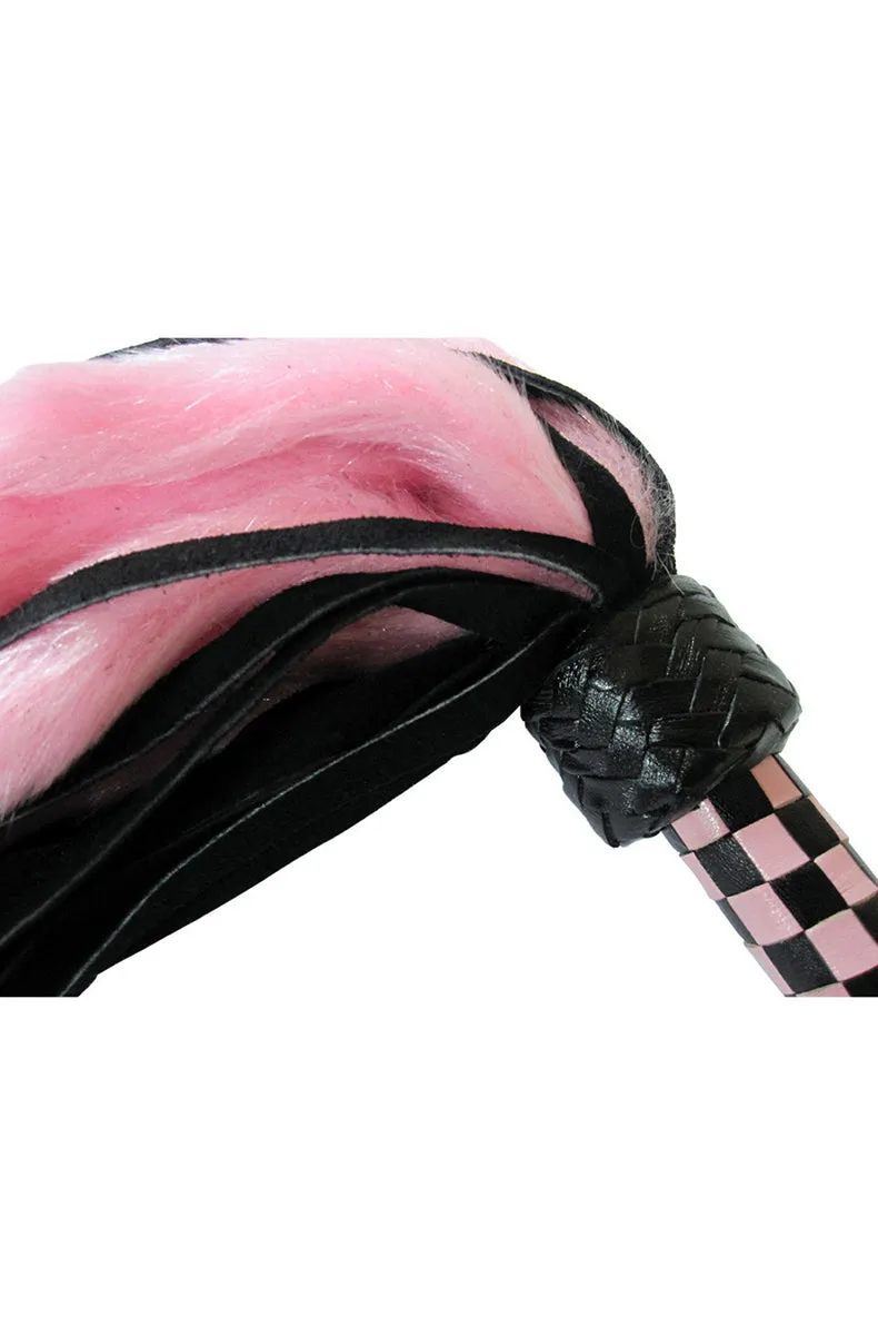 Pink Suede and Fluff Flogger