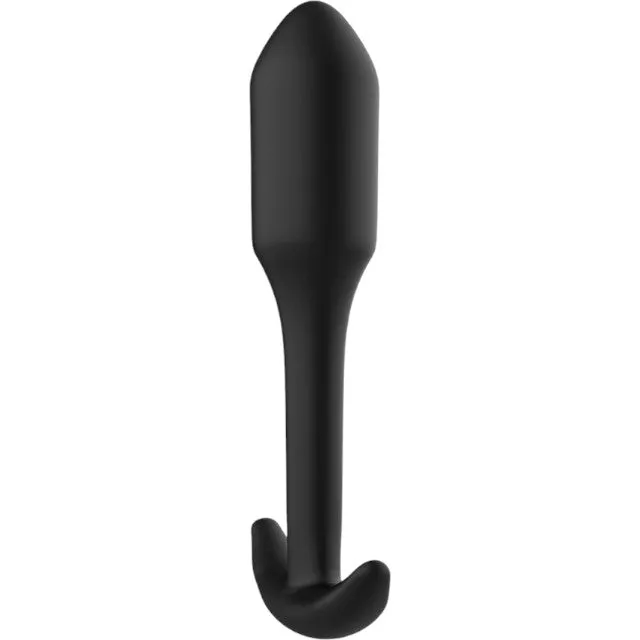 Plug anal TOYJOY Anal Play Smooth Plug - Extra Large. cu bază în formă de semilună. lungime 13.7 cm. diametru 2.9 cm. negru