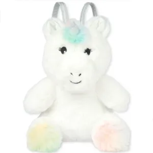 Plush Faux Fur Unicorn Backpack Bag