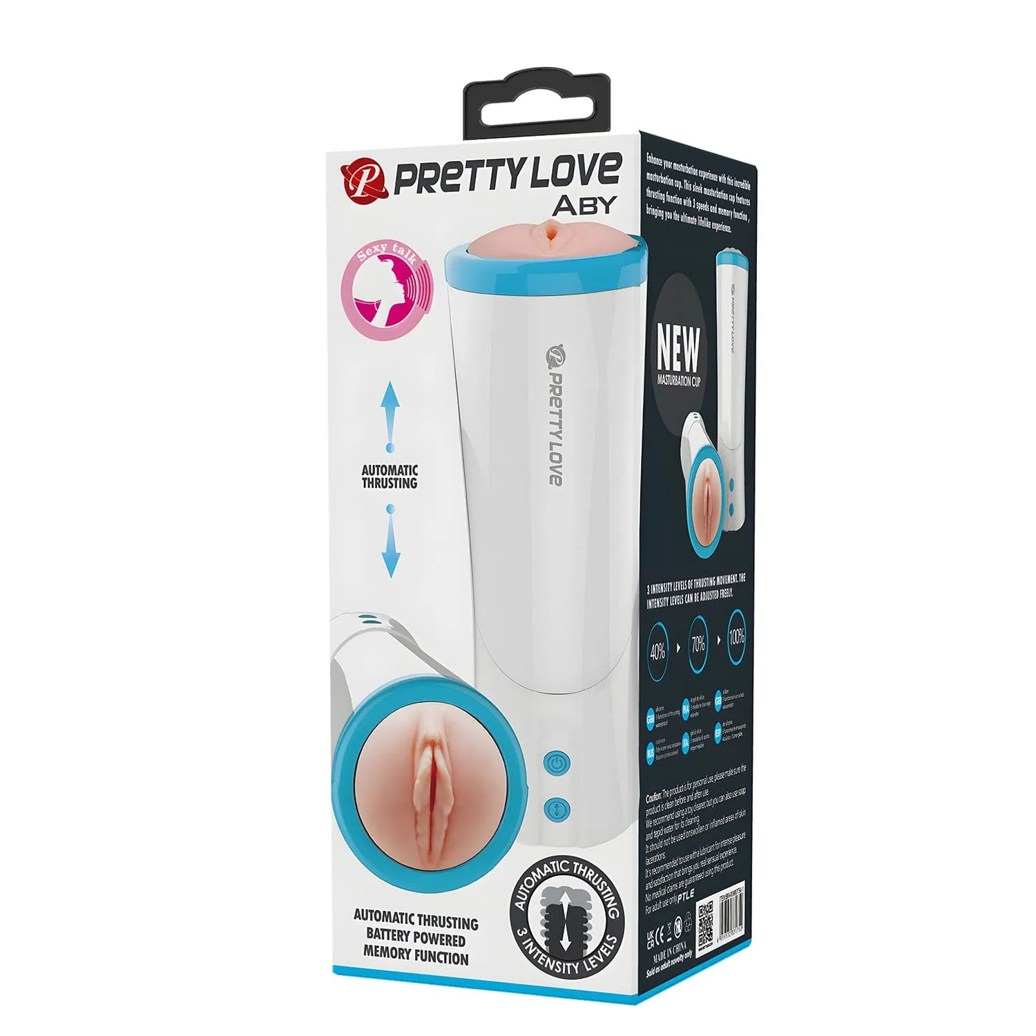 Pretty Love - Aby Automatic Thrusting Masturbator (White)