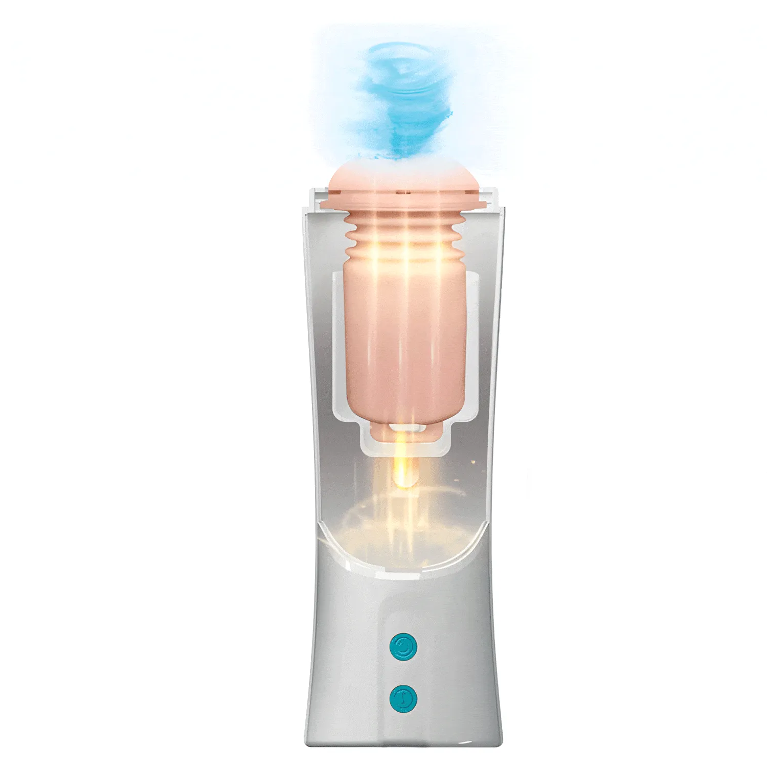 Pretty Love - Aby Automatic Thrusting Masturbator (White)