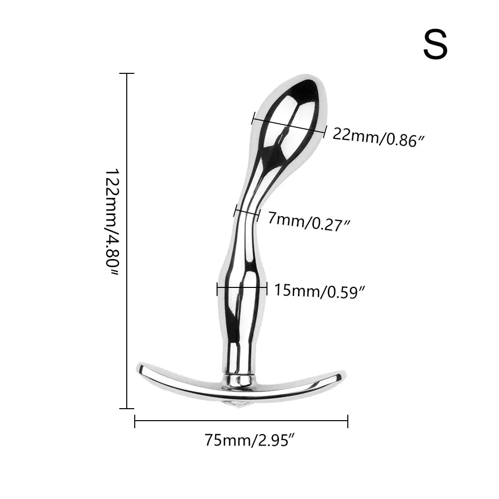 Prostate Massage Toys - Stainless Steel Butt Plug Anal Toys for Men Women - Domlust
