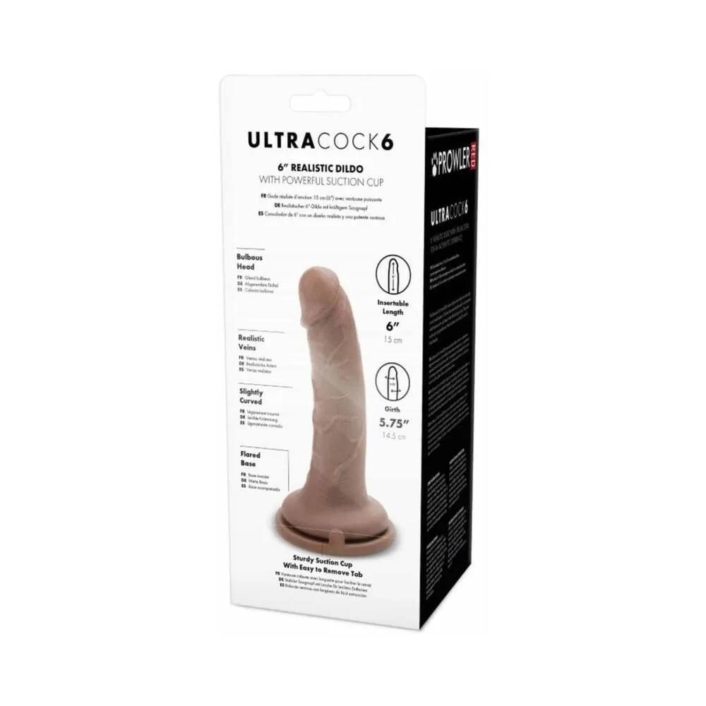 Prowler RED Ultra Cock 6 in. Realistic Dildo Caramel