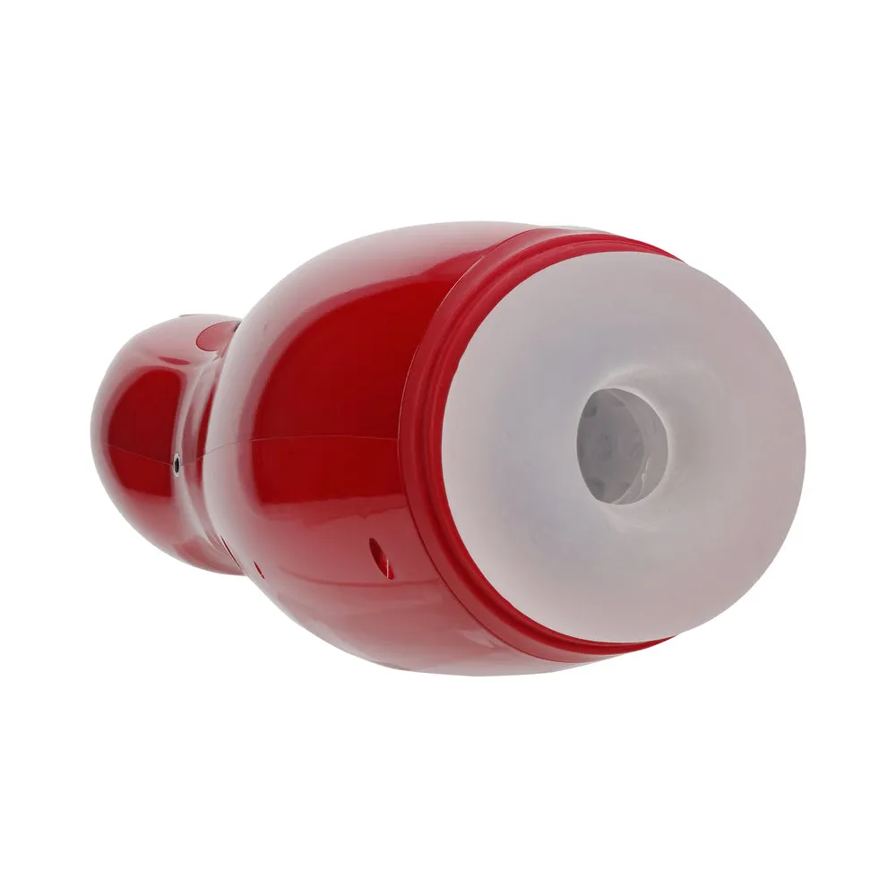 PUMPED Virtuo Masturbator Suction Vibration Phone Attachment Metallic Red