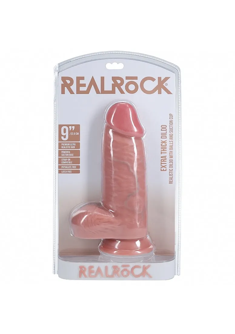 RealRock- Extra Thick with Balls 9 Inches