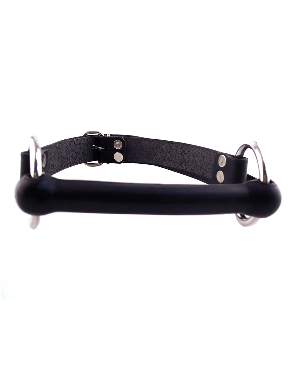 Rouge Leather & O-Ring Rubber Rod Gag