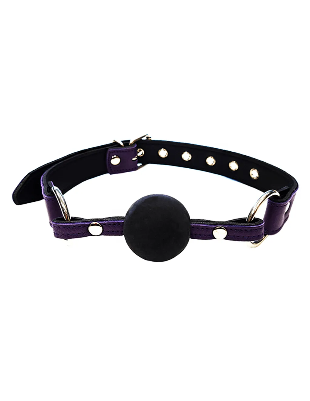 Rouge Leather & Rubber Ball Gag