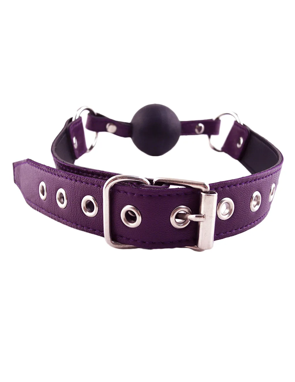 Rouge Leather & Rubber Ball Gag