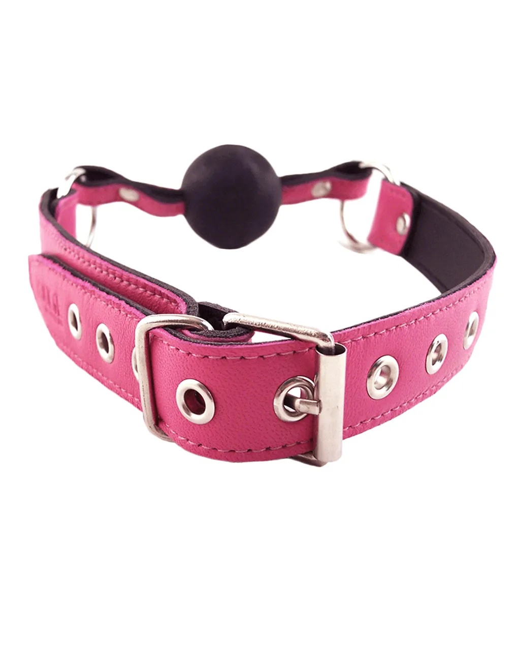 Rouge Leather & Rubber Ball Gag