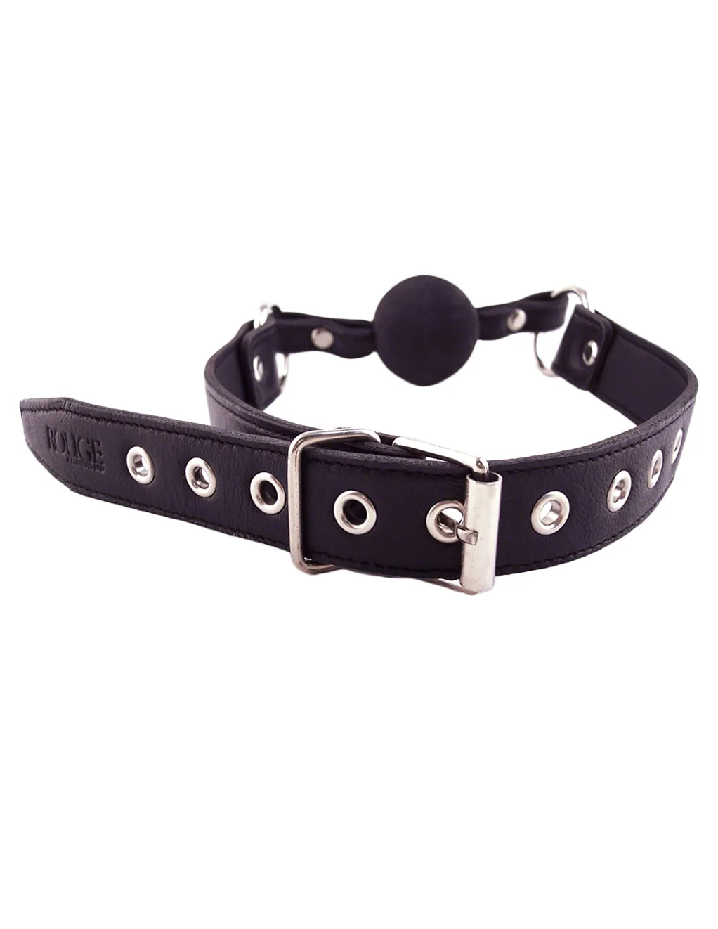 Rouge Leather & Rubber Ball Gag