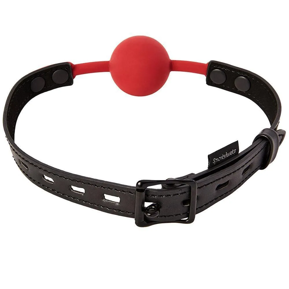 Saffron Ball Gag Vegan Leather & Silicone