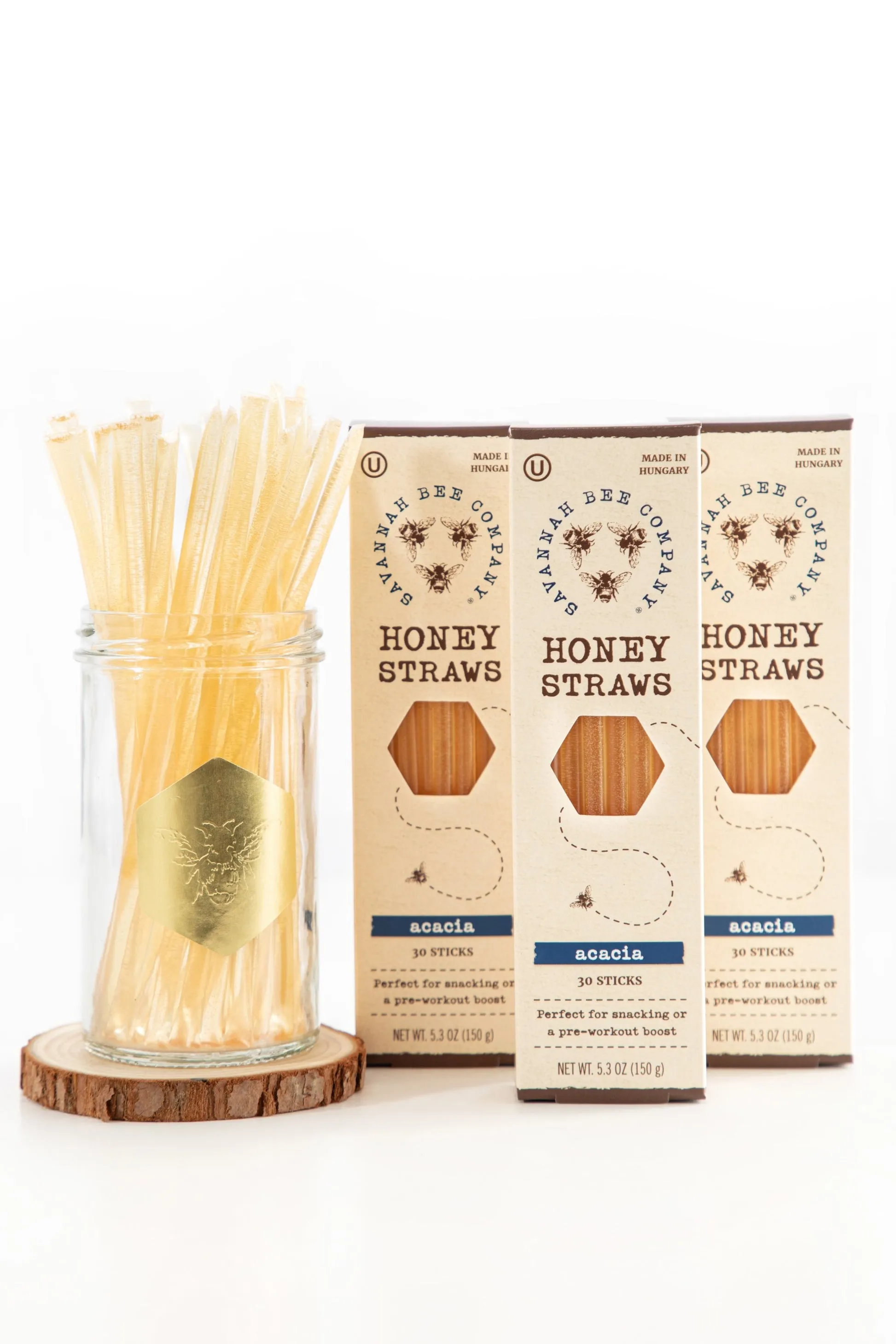 Savannah Bee Acacia Honey Straws 12 Pack