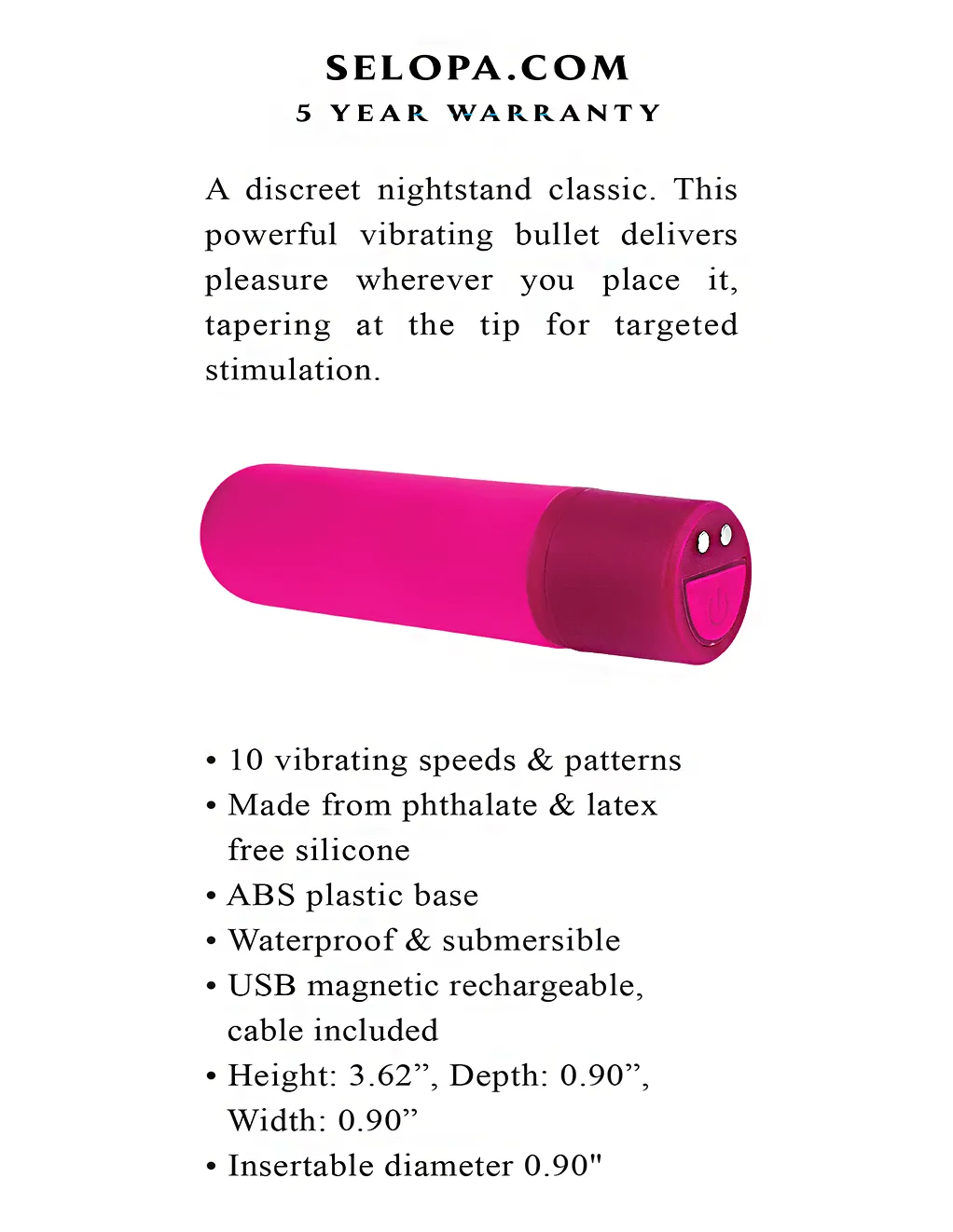 Selopa Tiny Temptation Rechargeable Bullet
