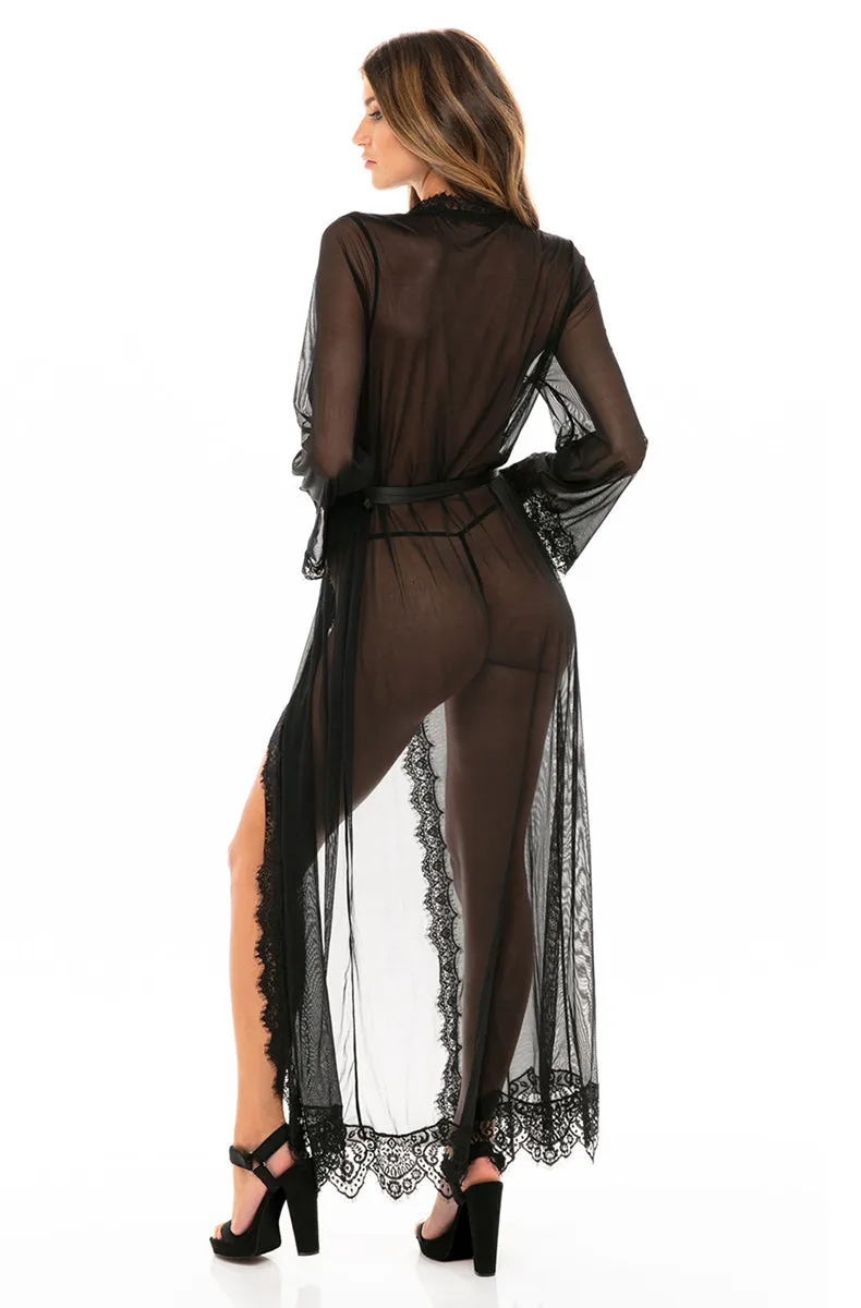 Sheer Long Robe