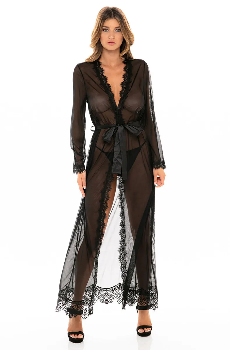 Sheer Long Robe
