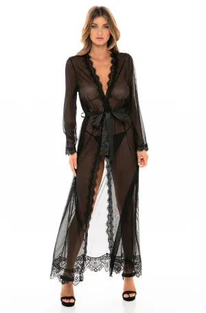Sheer Long Robe
