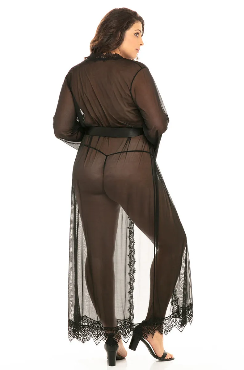 Sheer Long Robe