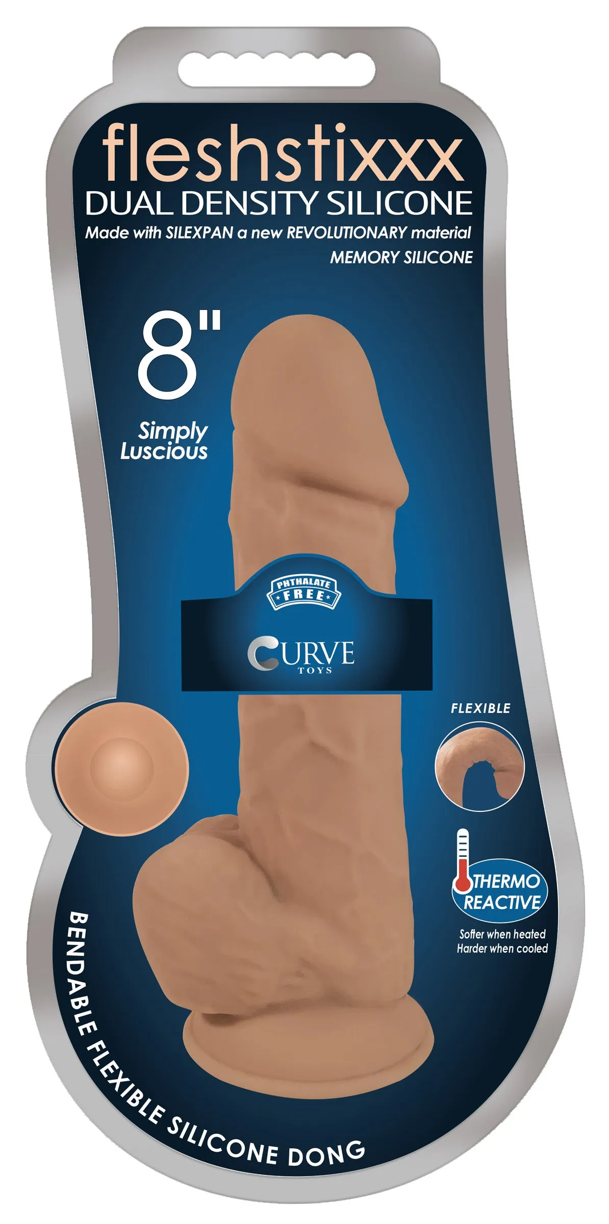 Silexpan Hypoallergenic Silicone Dildo With Balls