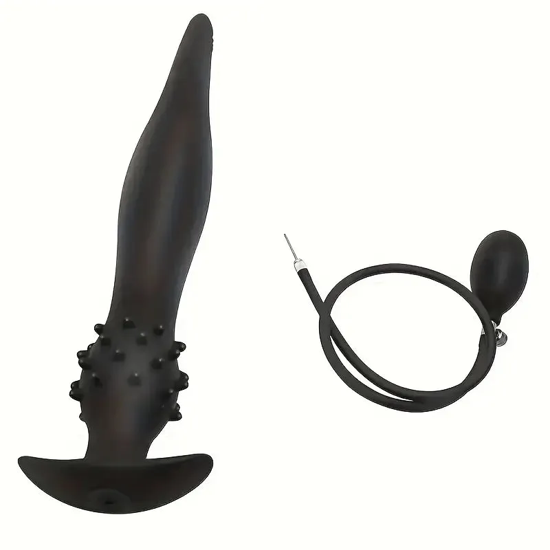 Silicone Inflatable Portable Anal Plug Toy Sex Toy Anal Dilator Massager