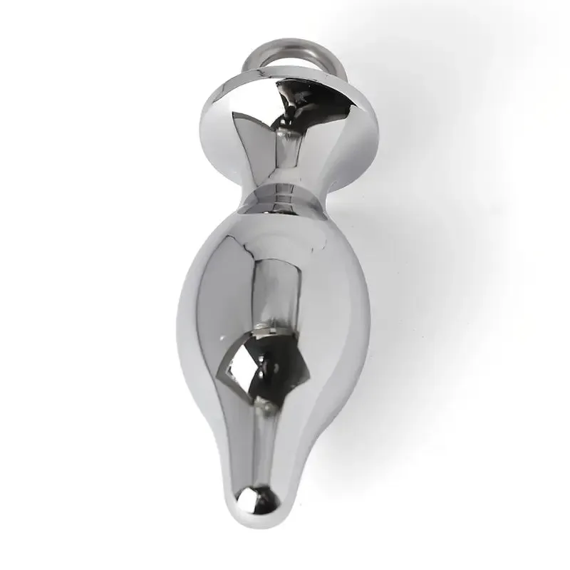 SM Alternative Traction Metal Anal Plug Dilator Ring For G-spot Stimulating