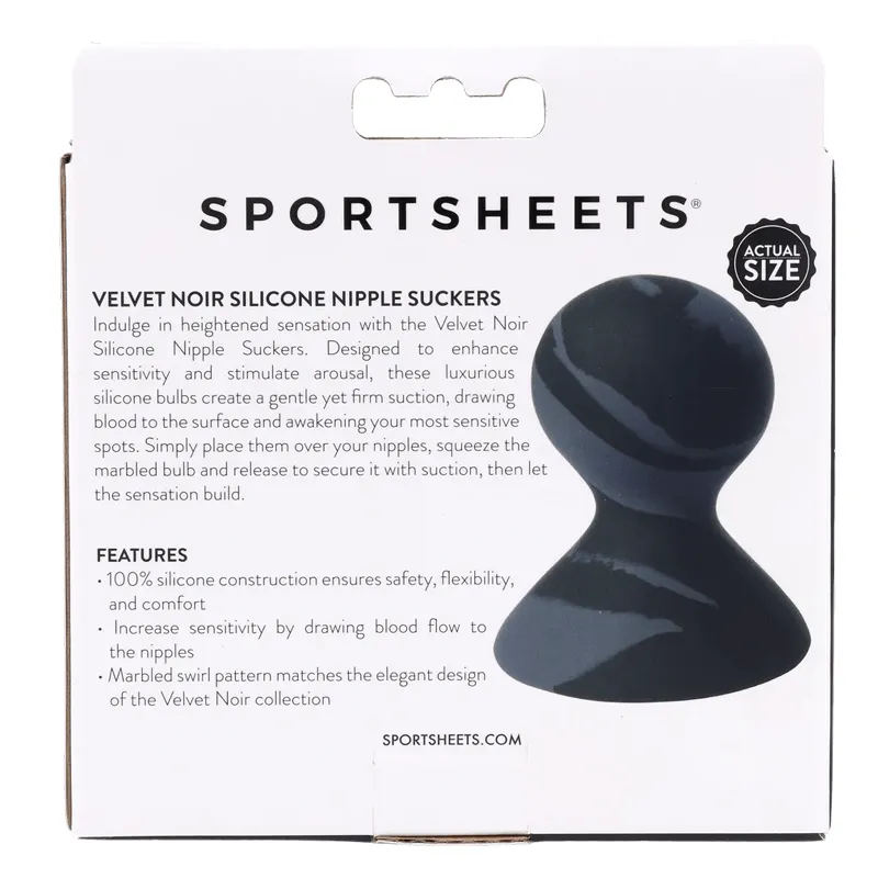 Sportsheets Velvet Noir Silicone Nipple Suckers