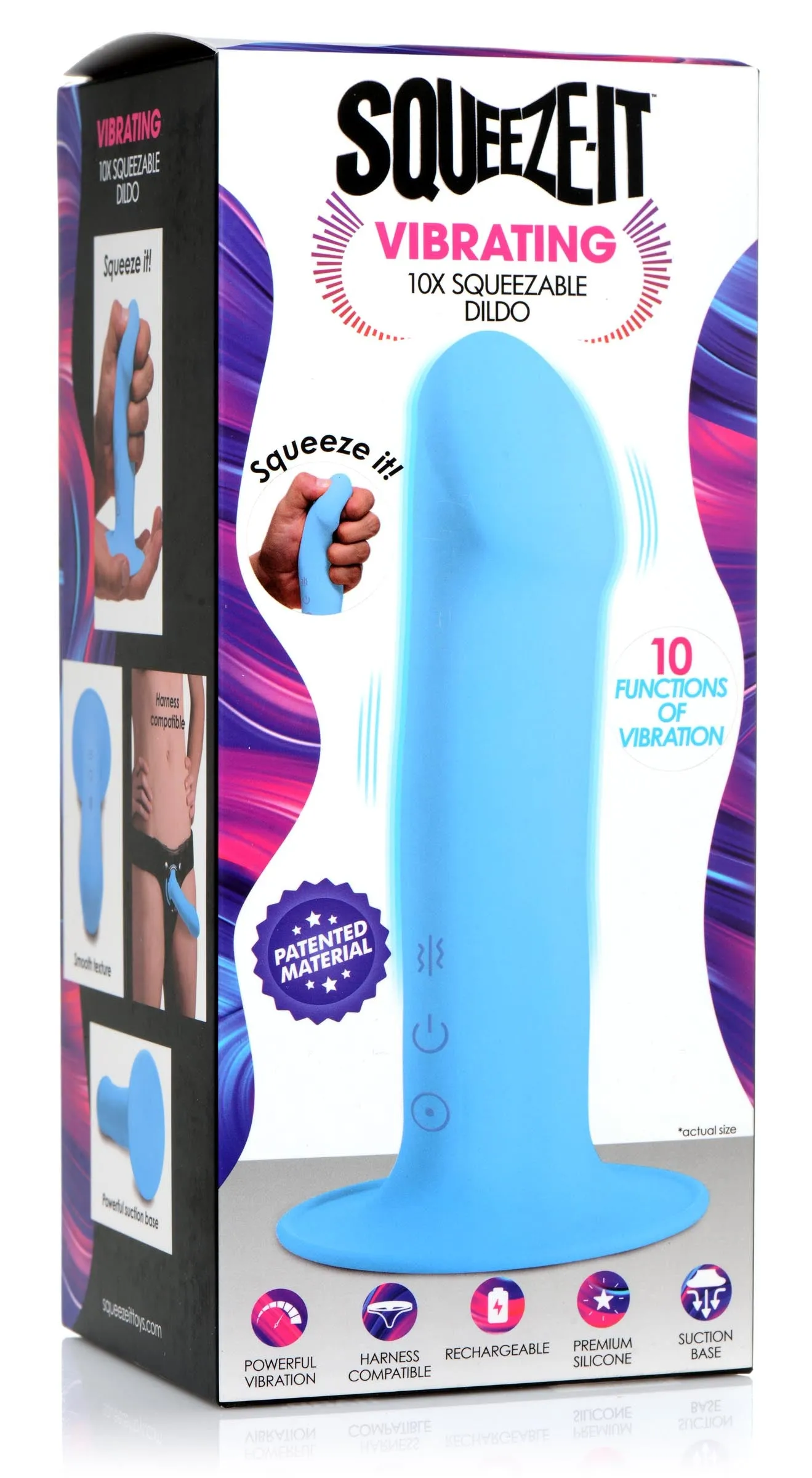 Squeezable Vibrating Dildo