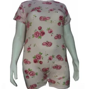 Squishyabdl Pink Flower Cotton Romper