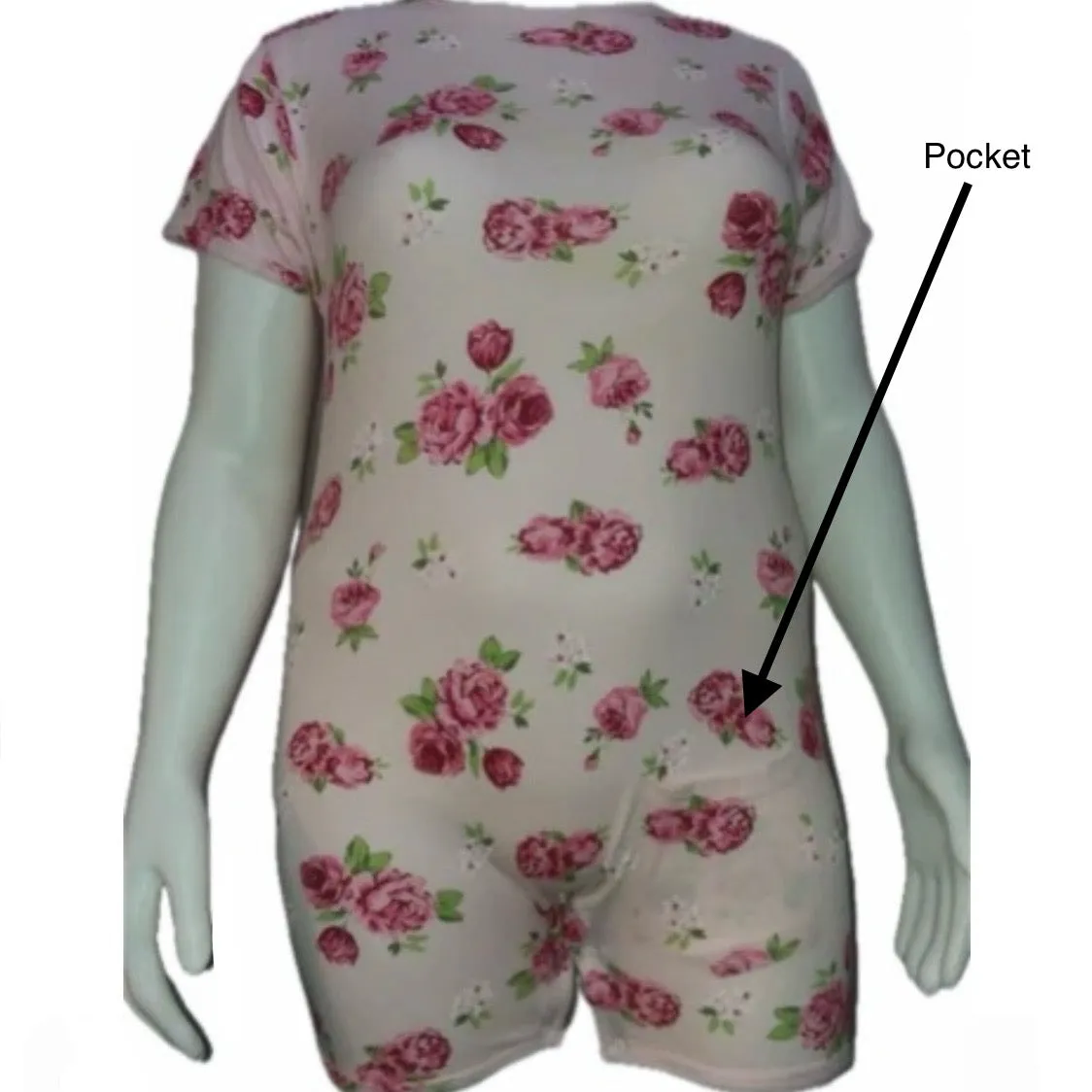 Squishyabdl Pink Flower Cotton Romper