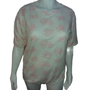 Squishyabdl Pink Flowers Cotton Bodysuit
