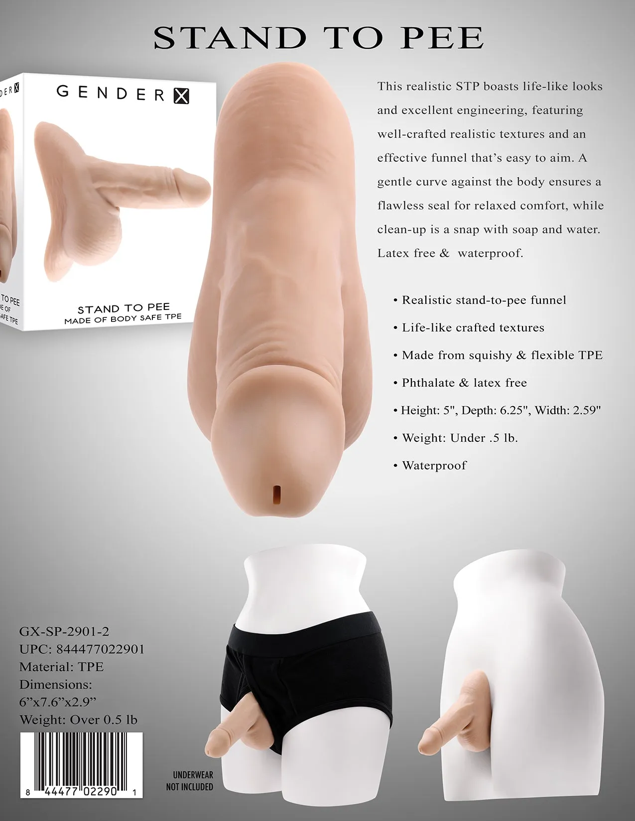 Stand to Pee TPE. Light - Realistic Stand To Pee Funnel