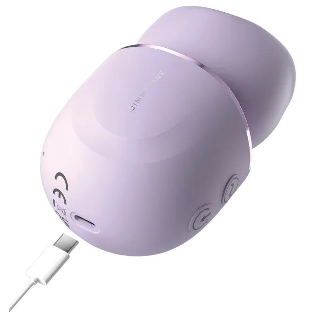 Stimulator clitoris JIMMYJANE Hello Kiss Pro. în formă de gură cu limbă. 7 funcții de vibrație. 3 moduri de mișcare a buzelor. mov