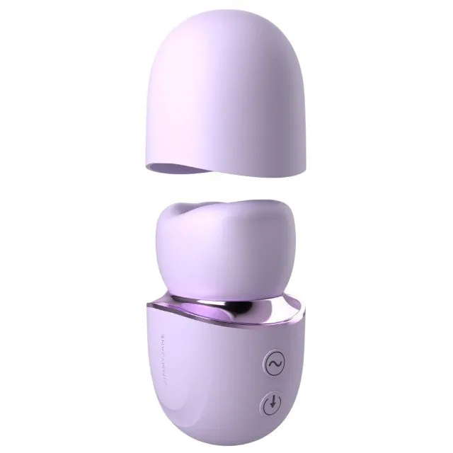 Stimulator clitoris JIMMYJANE Hello Kiss Pro. în formă de gură cu limbă. 7 funcții de vibrație. 3 moduri de mișcare a buzelor. mov