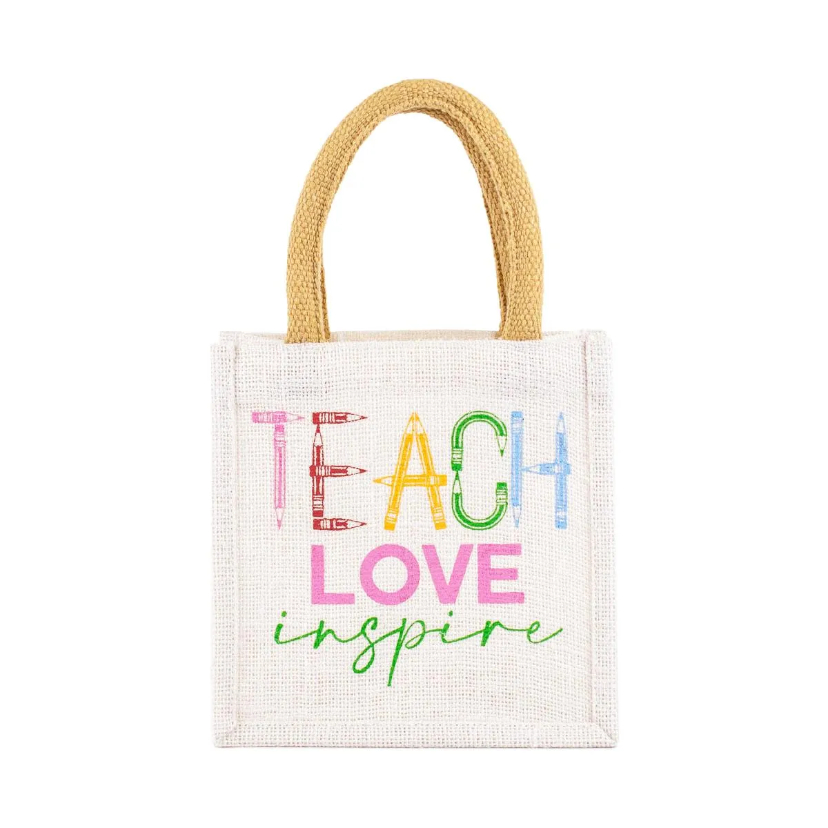 Teach Love Inspire Petite Gift Tote White/Multi