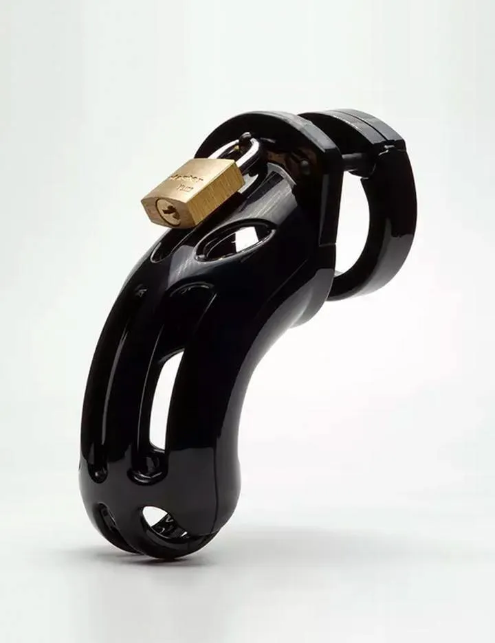 The Curve Male Chastity Device. Black