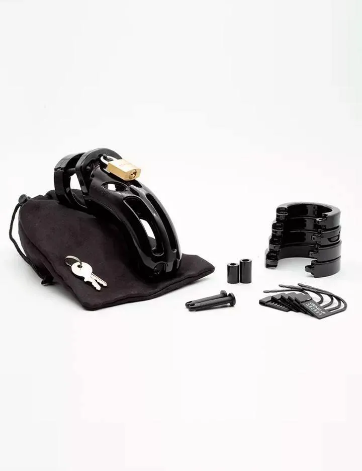 The Curve Male Chastity Device. Black