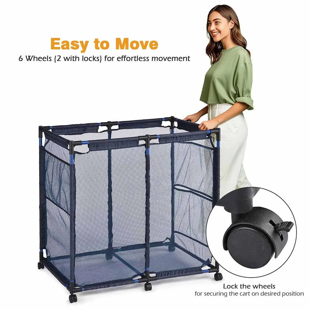 TheLAShop Pool Float Storage Bin Mesh with Pockets Large